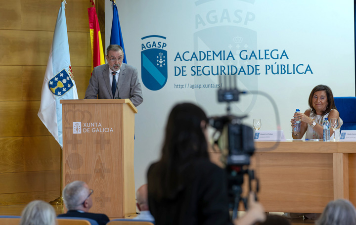 Juan Andrés Fernández Castro en el Encontro de Verán 2024 de Asomega en A Estrada.