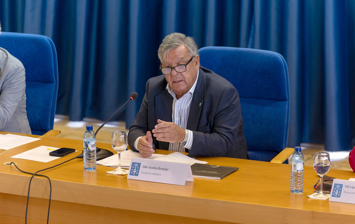 Julio Ancochea en el Encontro de Verán 2024 de Asomega en A Estrada