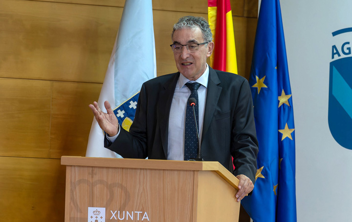 Juan Sánchez Castro en el Encontro de Verán 2024 de Asomega en A Estrada.