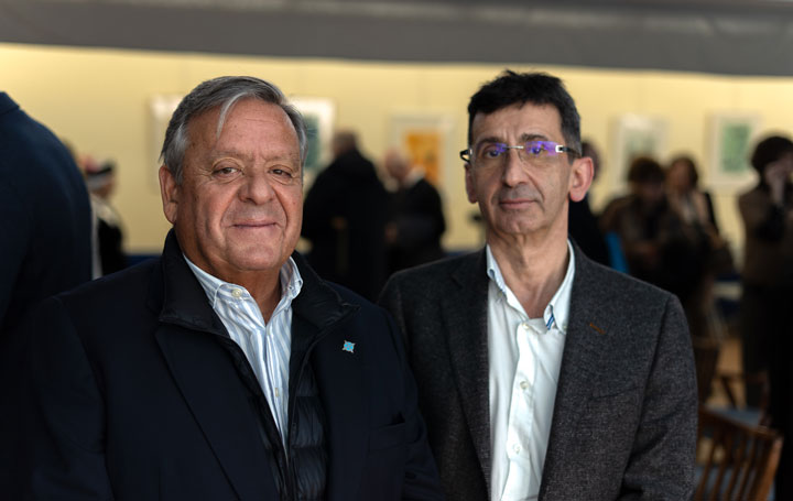 Julio Ancochea y Javier González Barcala, socio de Asomega.