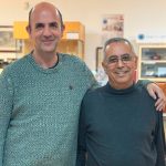 José Manuel Lage con José Juan Pérez, uno de sus principales colaboradores en el Museo.